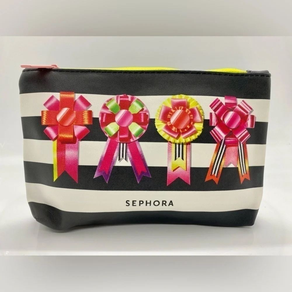 Sephora Bows Makeup Bag Cosmetic Bag Pencil Bag Limited Edition